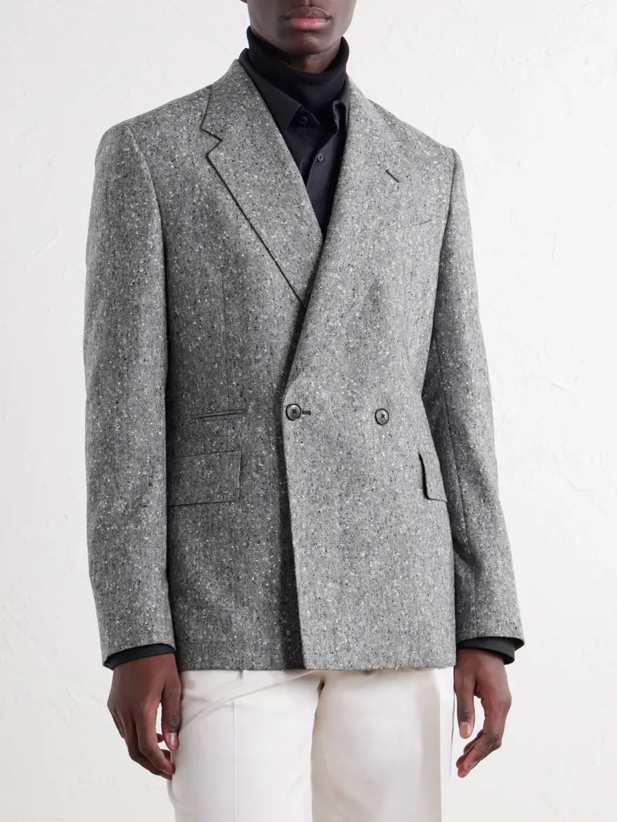 Paul Smith Double-Breasted Donegal Wool-Tweed Blazer - Men | Thumbnail 3 Paul Smith Double-Breasted Donegal Wool-Tweed Blazer - Men | Thumbnail 3