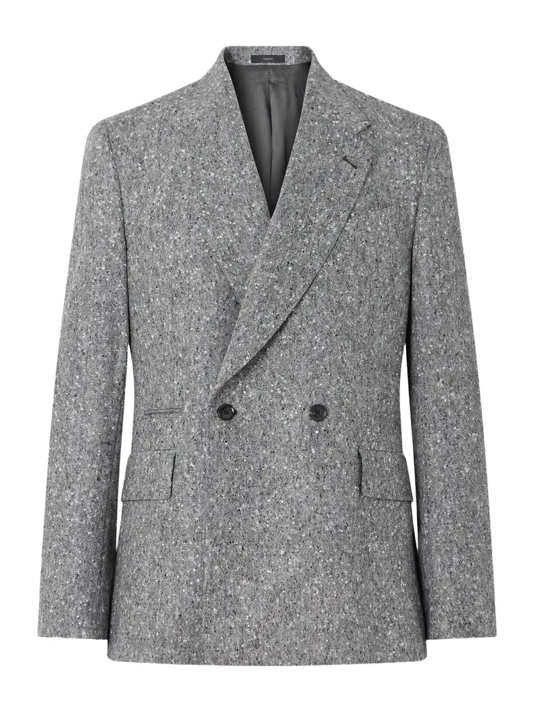 Paul Smith Double-Breasted Donegal Wool-Tweed Blazer - Men