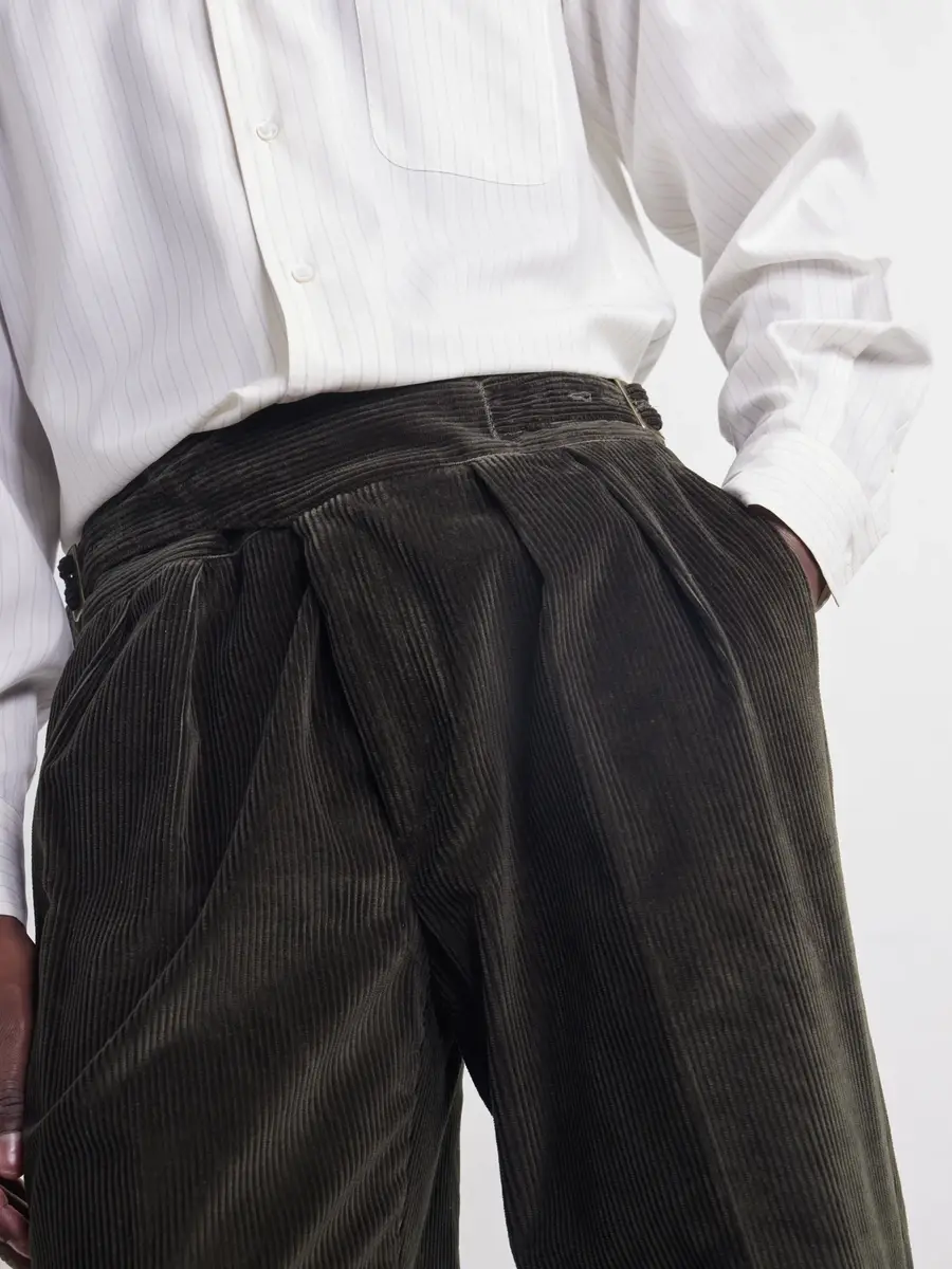 Rubinacci Manny Tapered Pleated Cotton-Corduroy Suit Trousers - Men | Thumbnail 5 Rubinacci Manny Tapered Pleated Cotton-Corduroy Suit Trousers - Men | Thumbnail 5