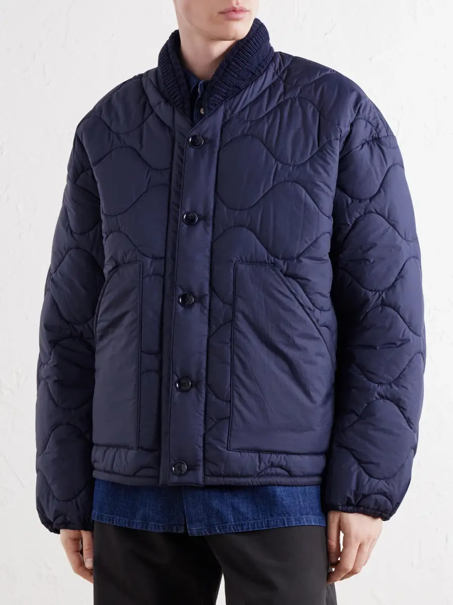 A Kind Of Guise Tres En Uno Hooded Layered Quilted Shell and Canvas Jacket - Men | Thumbnail 6