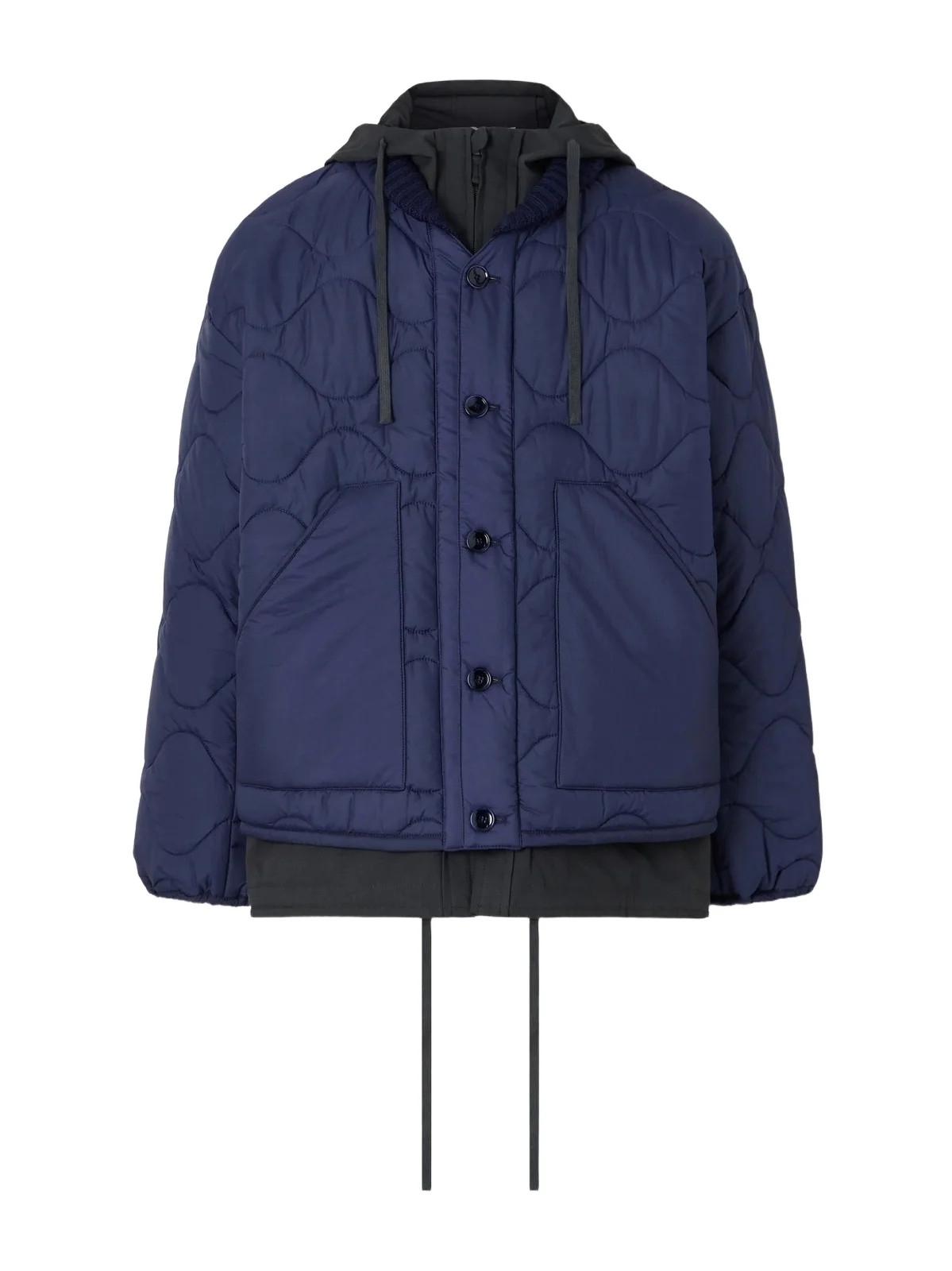 A Kind Of Guise Tres En Uno Hooded Layered Quilted Shell and Canvas Jacket - Men