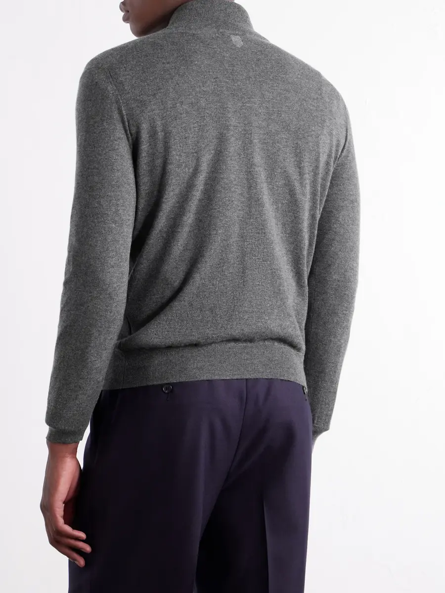 Canali Cashmere Half-Zip Sweater - Men | Thumbnail 4 Canali Cashmere Half-Zip Sweater - Men | Thumbnail 4