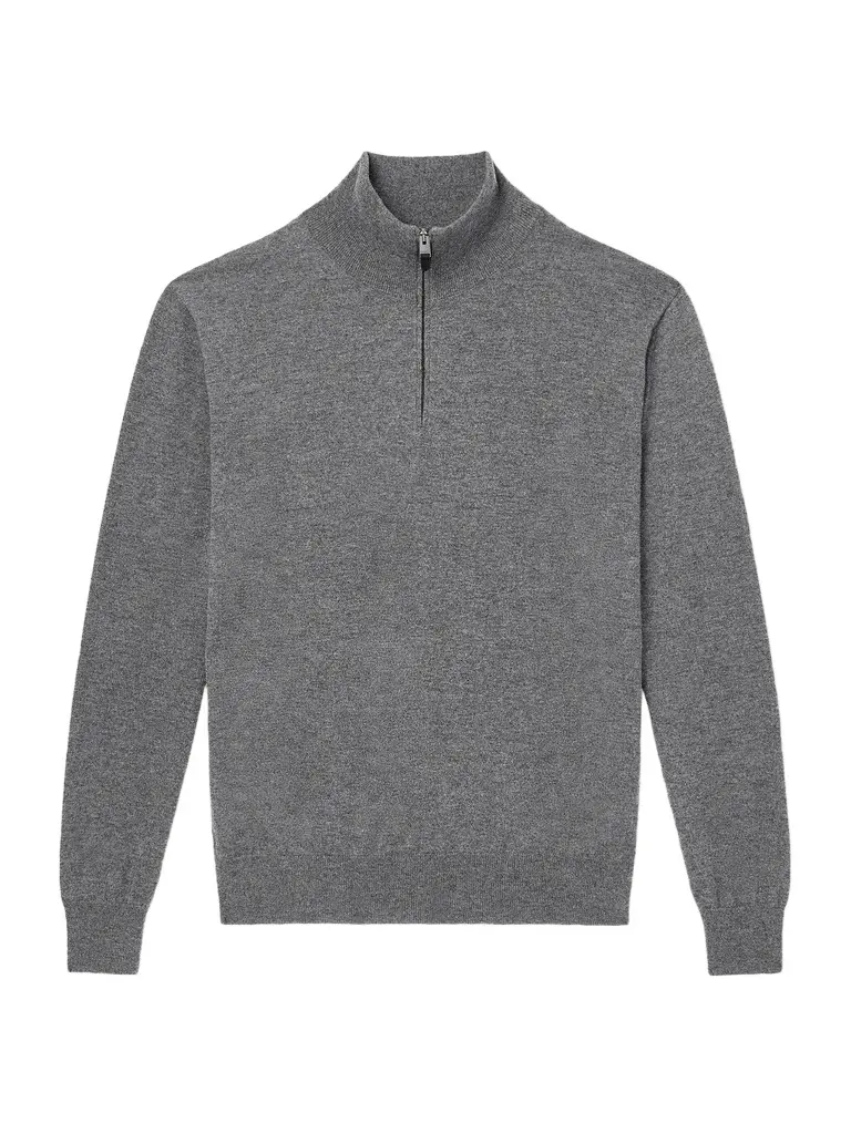 Canali Cashmere Half-Zip Sweater - Men