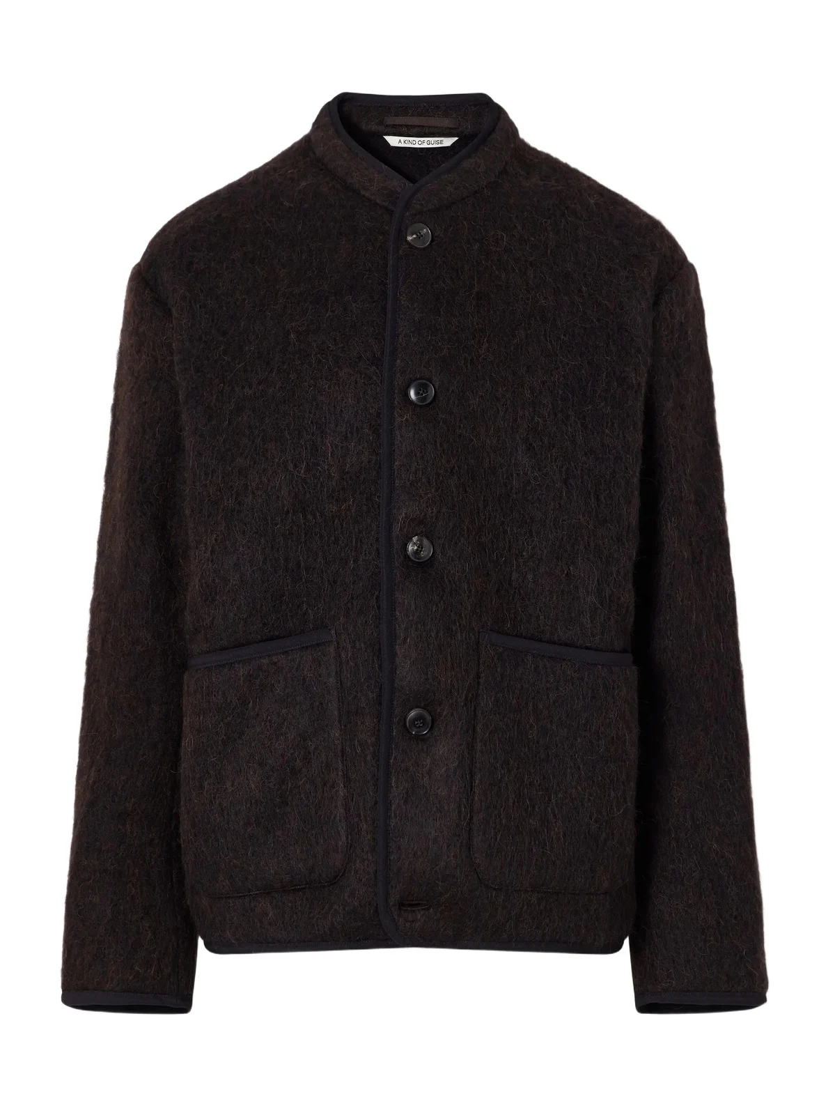 Yebra Brushed Virgin Wool-Blend Felt Jacket - Men Yebra Brushed Virgin Wool-Blend Felt Jacket - Men