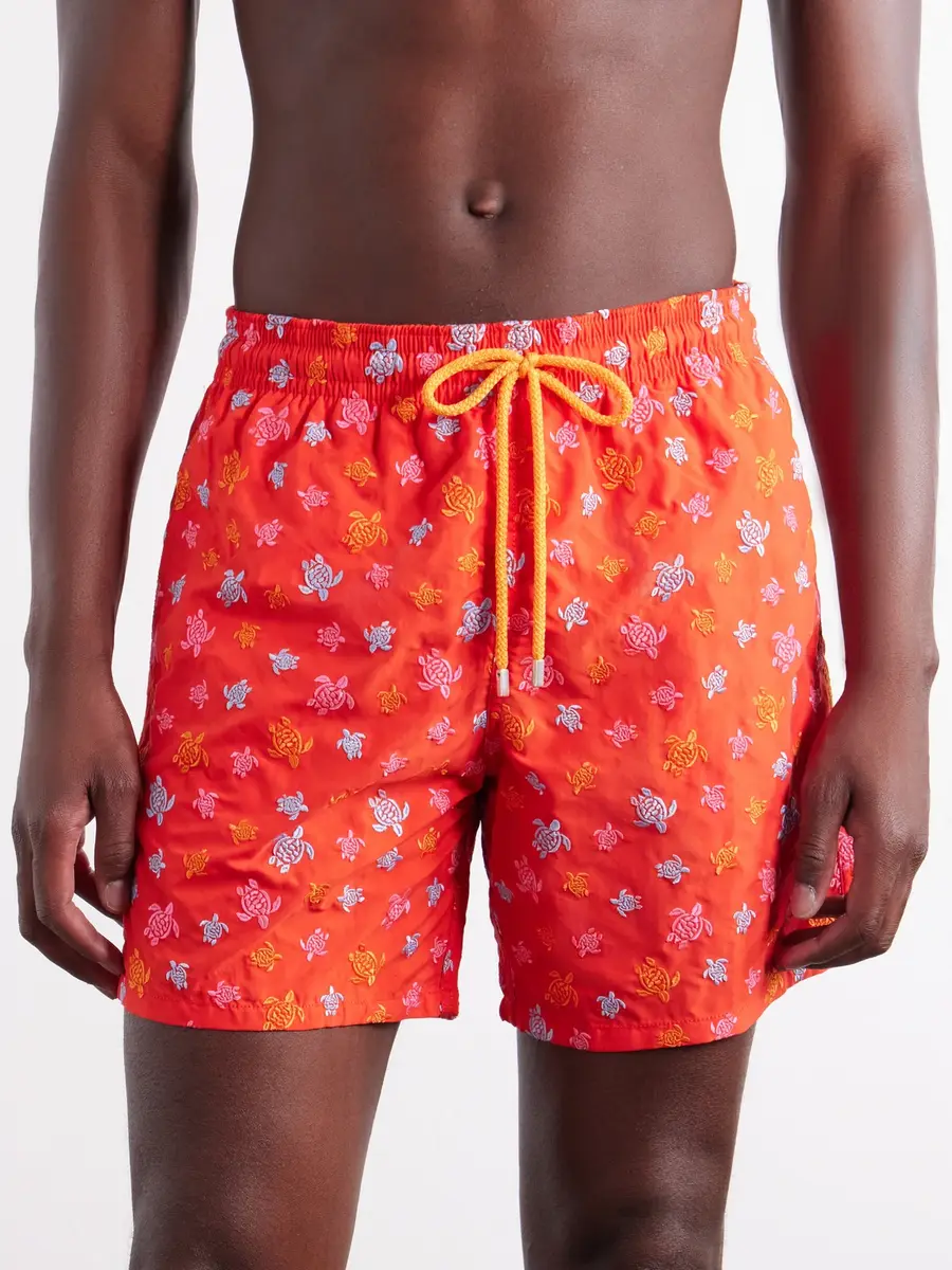Vilebrequin Mistral Straight-Leg Mid-Length Embroidered Recycled Swim Shorts - Men | Thumbnail 2 Vilebrequin Mistral Straight-Leg Mid-Length Embroidered Recycled Swim Shorts - Men | Thumbnail 2