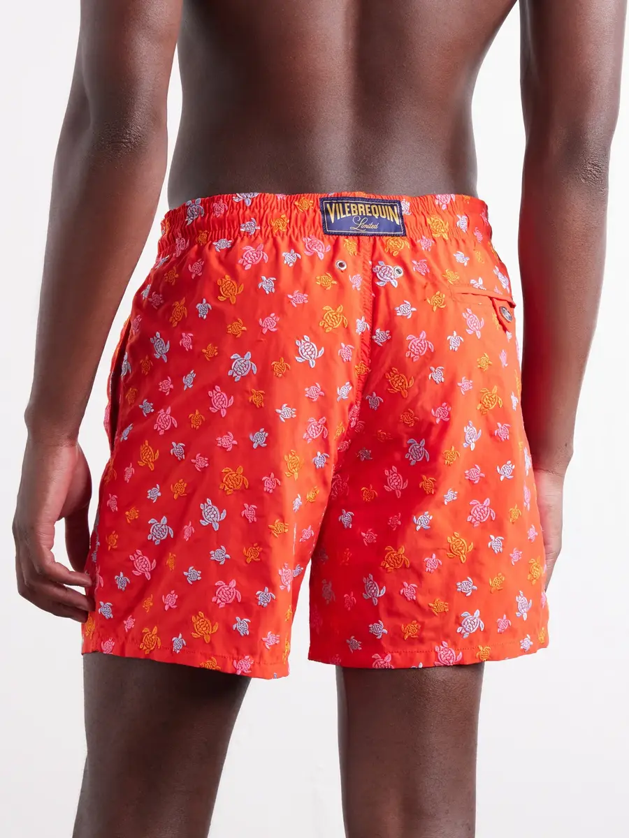 Vilebrequin Mistral Straight-Leg Mid-Length Embroidered Recycled Swim Shorts - Men | Thumbnail 3 Vilebrequin Mistral Straight-Leg Mid-Length Embroidered Recycled Swim Shorts - Men | Thumbnail 3