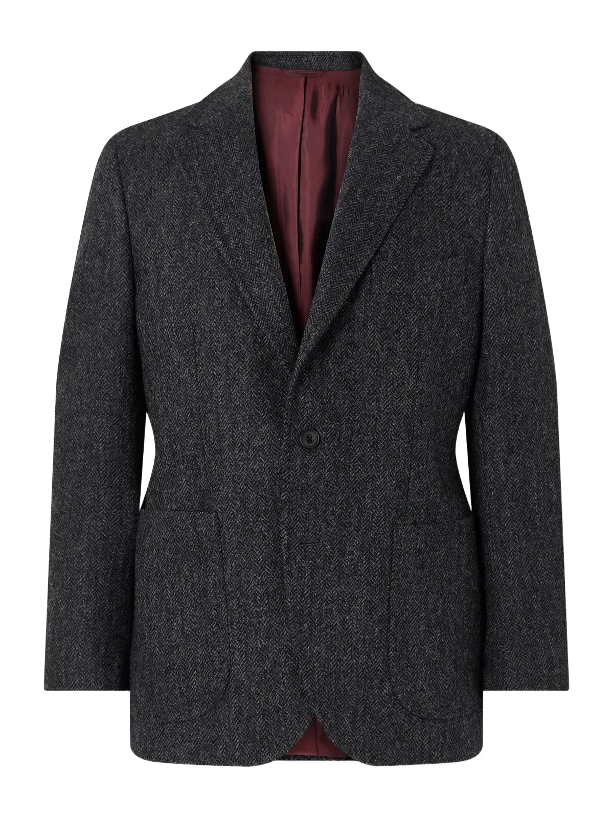 Rubinacci Herringbone Virgin Wool Blazer - Men