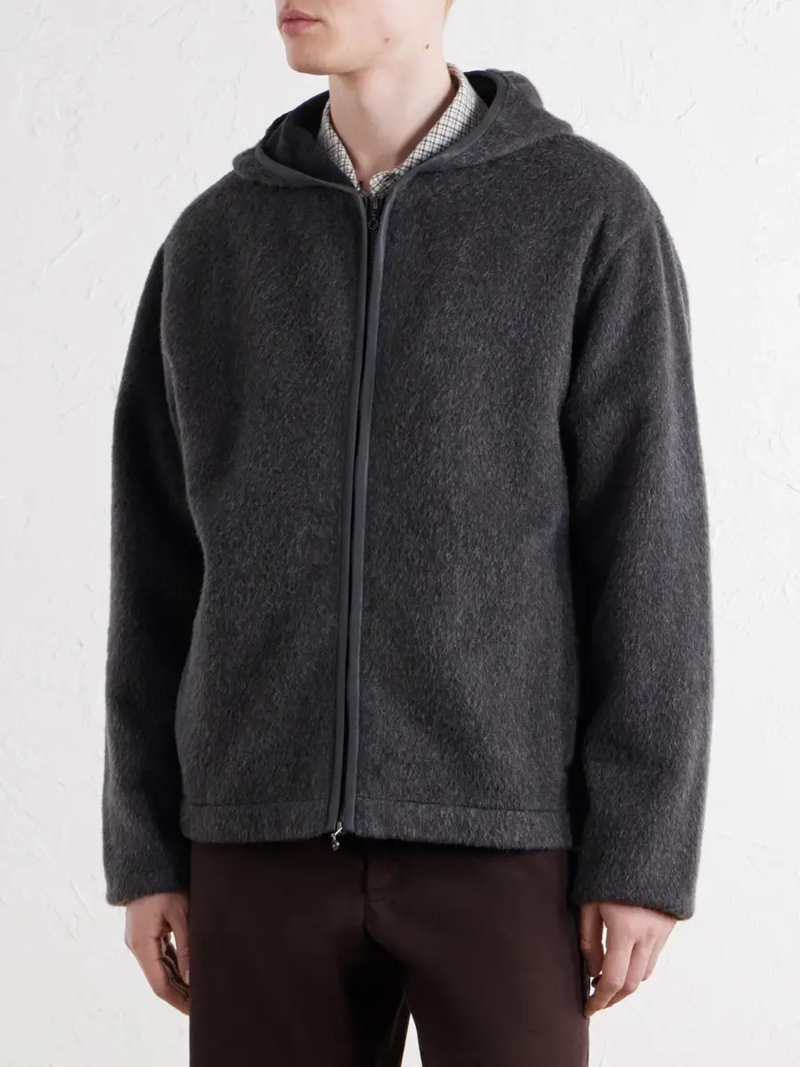 A Kind Of Guise Erro Brushed Wool and Mohair-Blend Felt Hoodie - Men | Thumbnail 3 A Kind Of Guise Erro Brushed Wool and Mohair-Blend Felt Hoodie - Men | Thumbnail 3