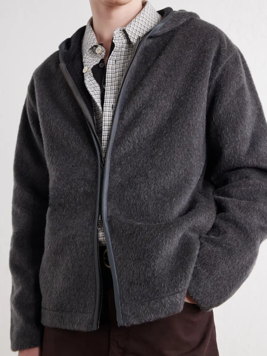 A Kind Of Guise Erro Brushed Wool and Mohair-Blend Felt Hoodie - Men | Thumbnail 5 A Kind Of Guise Erro Brushed Wool and Mohair-Blend Felt Hoodie - Men | Thumbnail 5