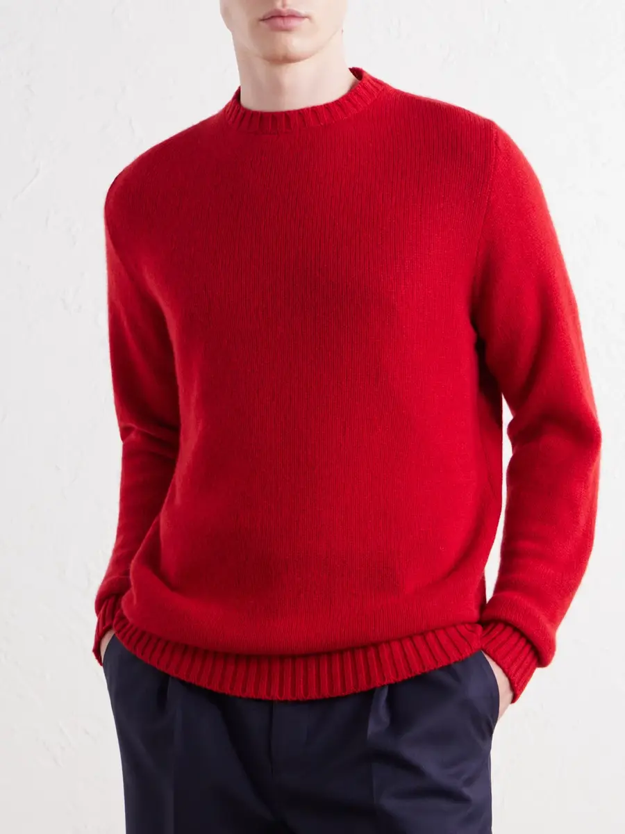 Anderson & Sheppard Super Soft Cashmere Sweater - Men | Thumbnail 3 Anderson & Sheppard Super Soft Cashmere Sweater - Men | Thumbnail 3