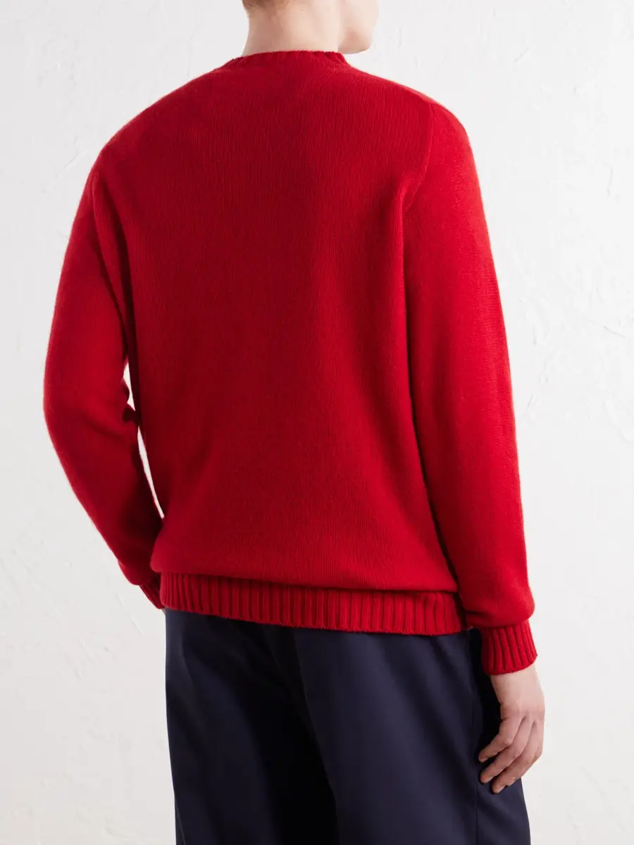 Anderson & Sheppard Super Soft Cashmere Sweater - Men | Thumbnail 4 Anderson & Sheppard Super Soft Cashmere Sweater - Men | Thumbnail 4