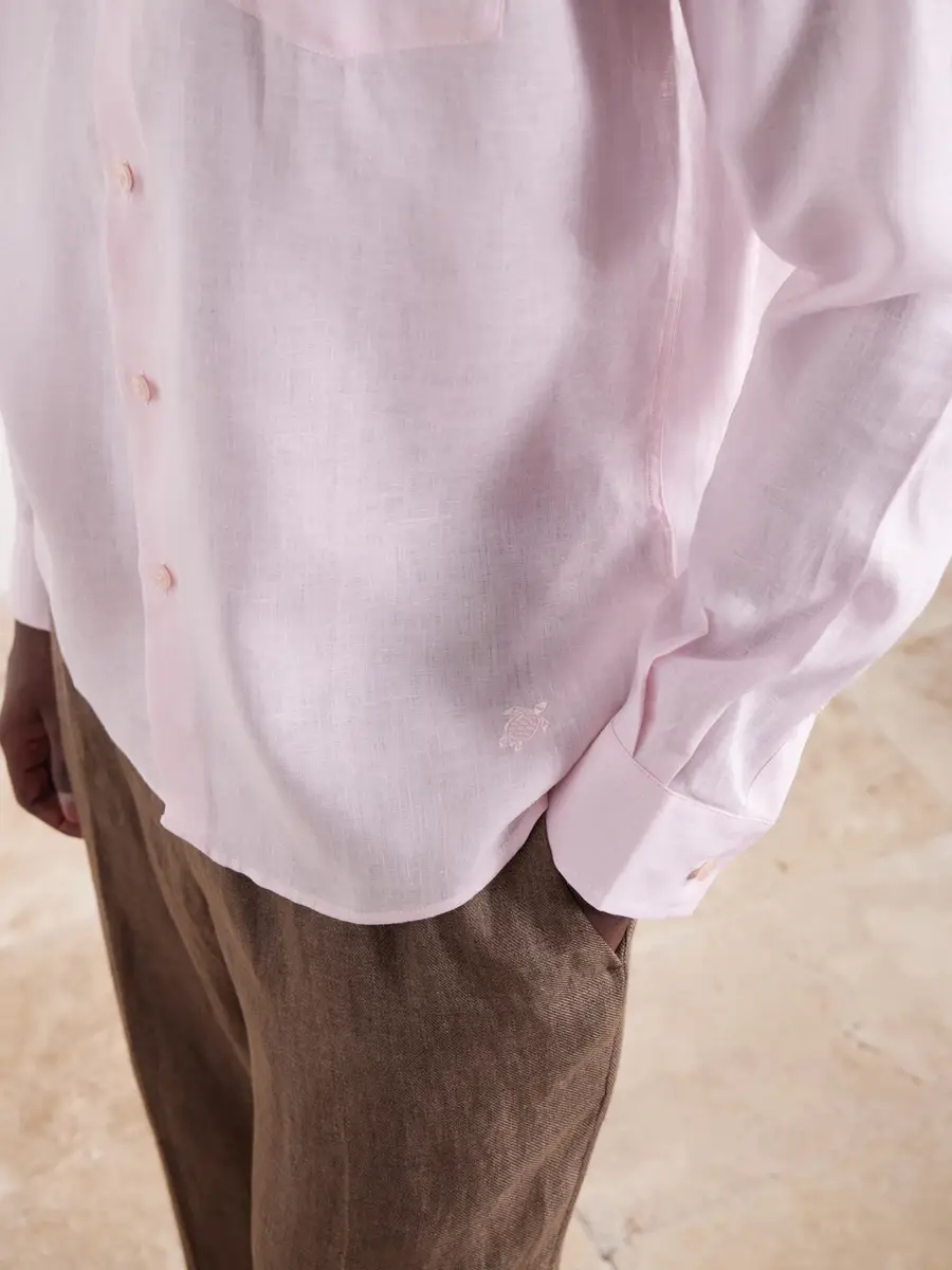 Vilebrequin Caroubis Woven Linen Shirt - Men | Thumbnail 5 Vilebrequin Caroubis Woven Linen Shirt - Men | Thumbnail 5