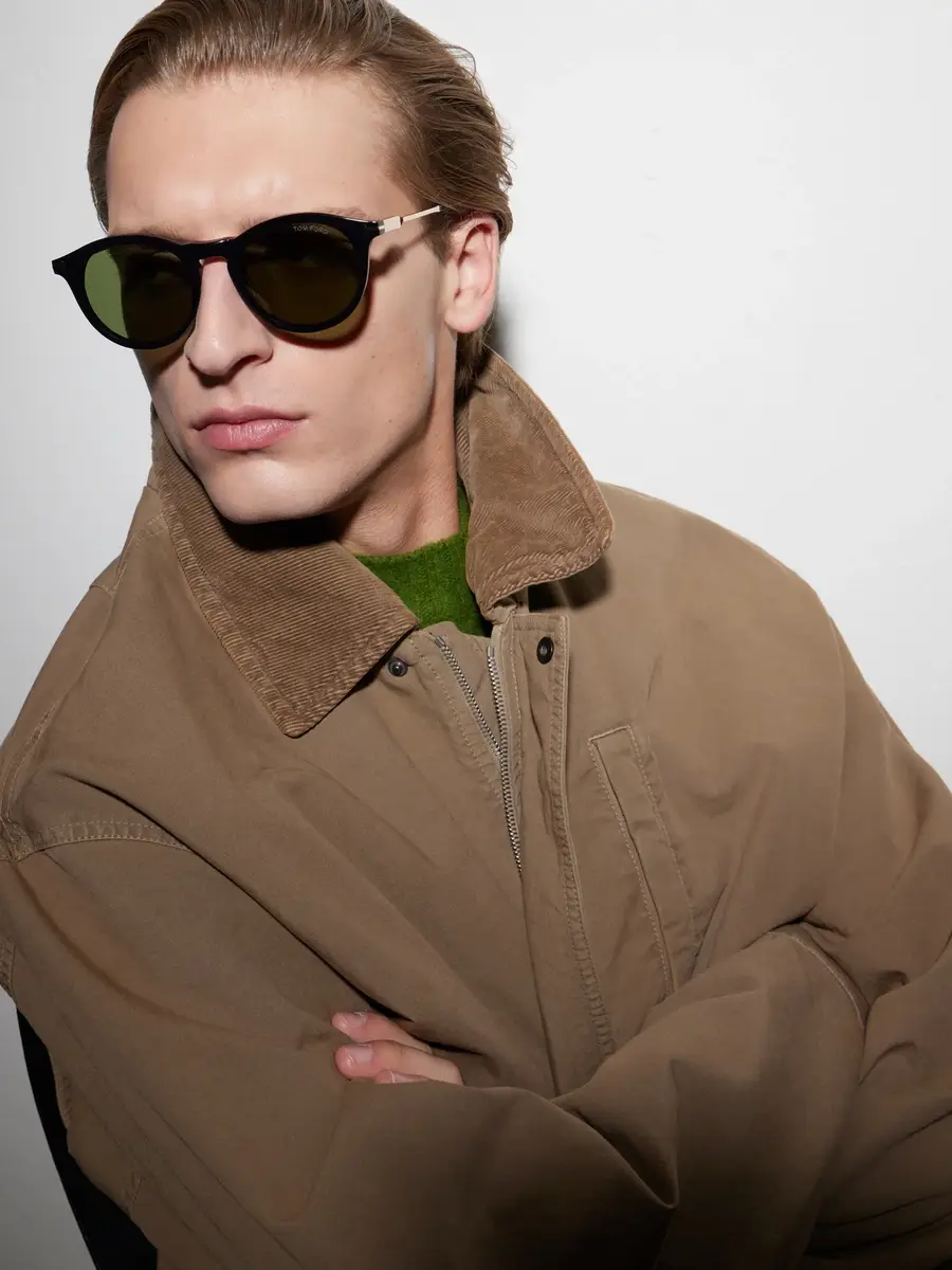Tom Ford Round-Frame Tortoiseshell Acetate Sunglasses - Men | Thumbnail 2 Tom Ford Round-Frame Tortoiseshell Acetate Sunglasses - Men | Thumbnail 2