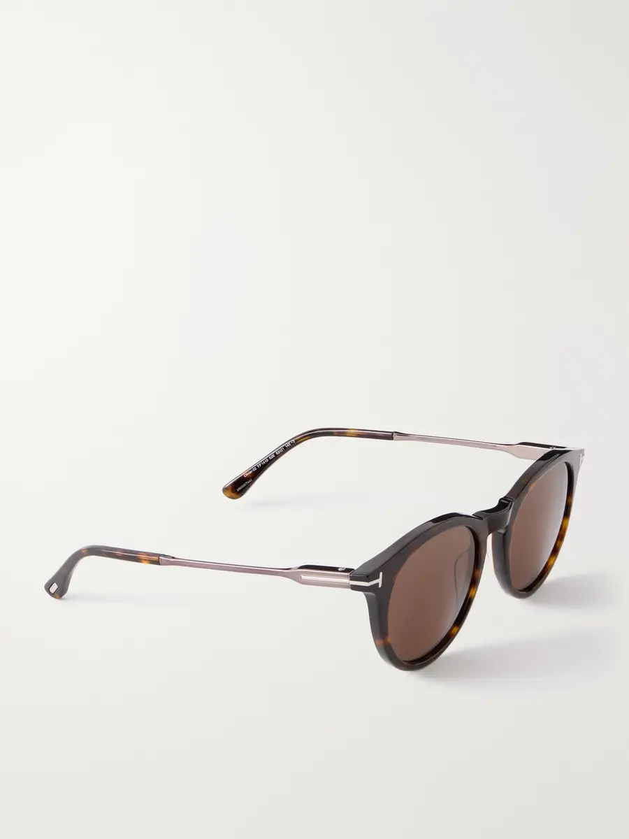 Tom Ford Round-Frame Tortoiseshell Acetate Sunglasses - Men | Thumbnail 4 Tom Ford Round-Frame Tortoiseshell Acetate Sunglasses - Men | Thumbnail 4
