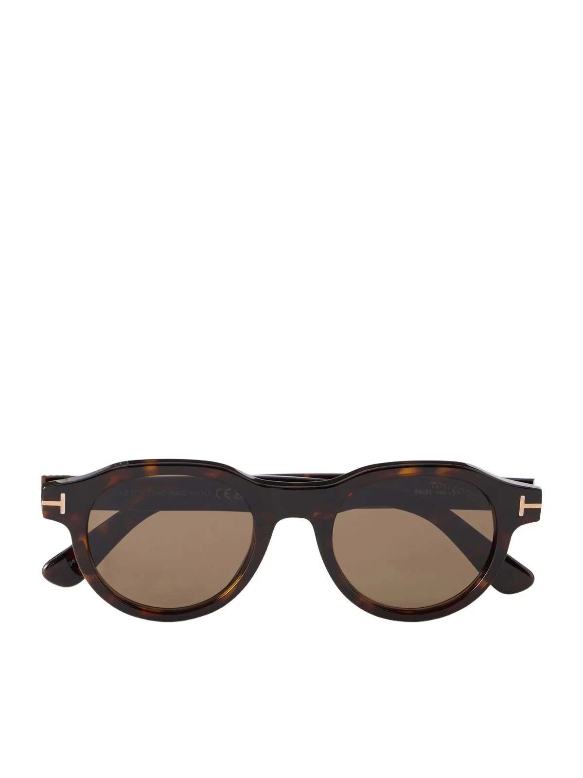 Tom Ford Round-Frame Tortoiseshell Acetate Sunglasses - Men