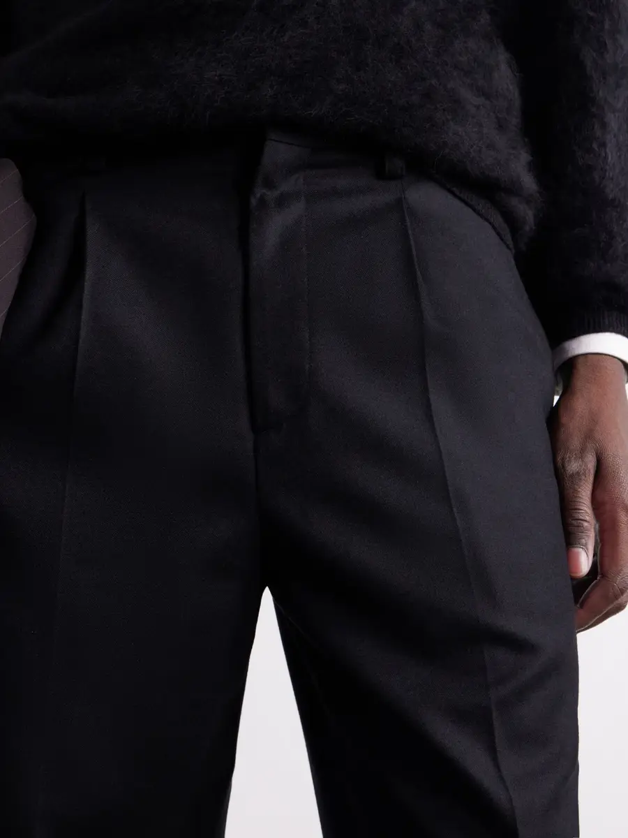 ssstein Straight-Leg Pleated Wool-Blend Flannel Trousers - Men | Thumbnail 5