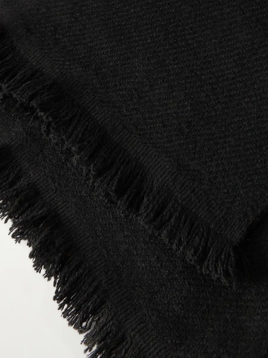 Anderson & Sheppard Fringed Cashmere-Twill Scarf - Men | Thumbnail 4 Anderson & Sheppard Fringed Cashmere-Twill Scarf - Men | Thumbnail 4