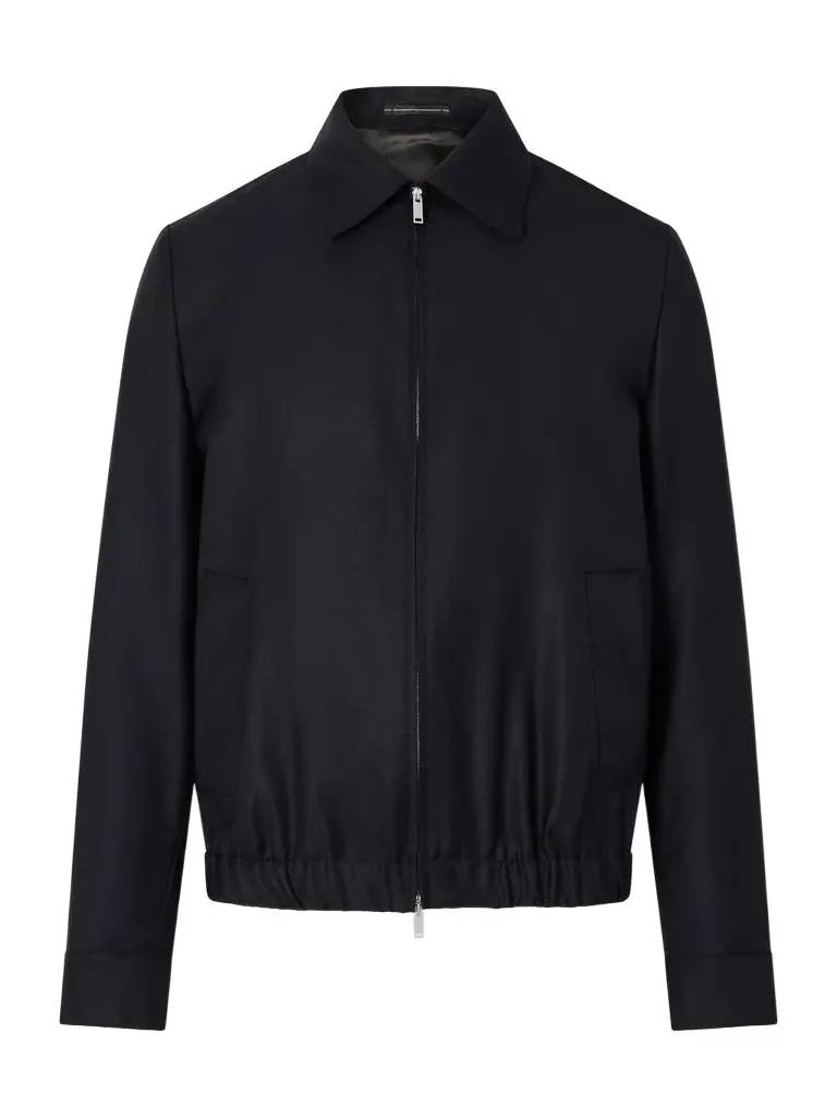 Wool and Silk-Blend Blouson Jacket - Men Wool and Silk-Blend Blouson Jacket - Men