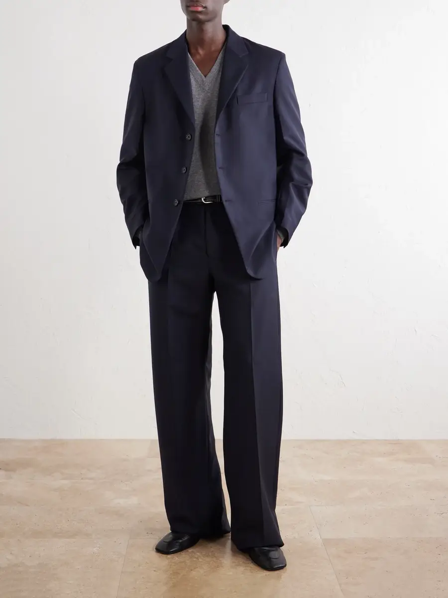 Jil Sander Wool and Mohair-Blend Grain De Poudre Blazer - Men | Thumbnail 2