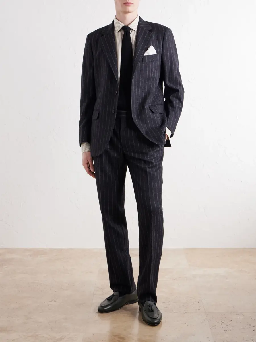 Rubinacci Pinstriped Virgin Wool-Flannel Suit - Men | Thumbnail 2 Rubinacci Pinstriped Virgin Wool-Flannel Suit - Men | Thumbnail 2