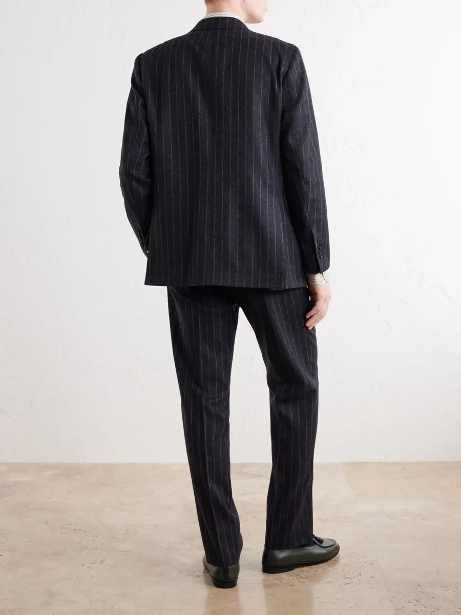 Rubinacci Pinstriped Virgin Wool-Flannel Suit - Men | Thumbnail 4 Rubinacci Pinstriped Virgin Wool-Flannel Suit - Men | Thumbnail 4