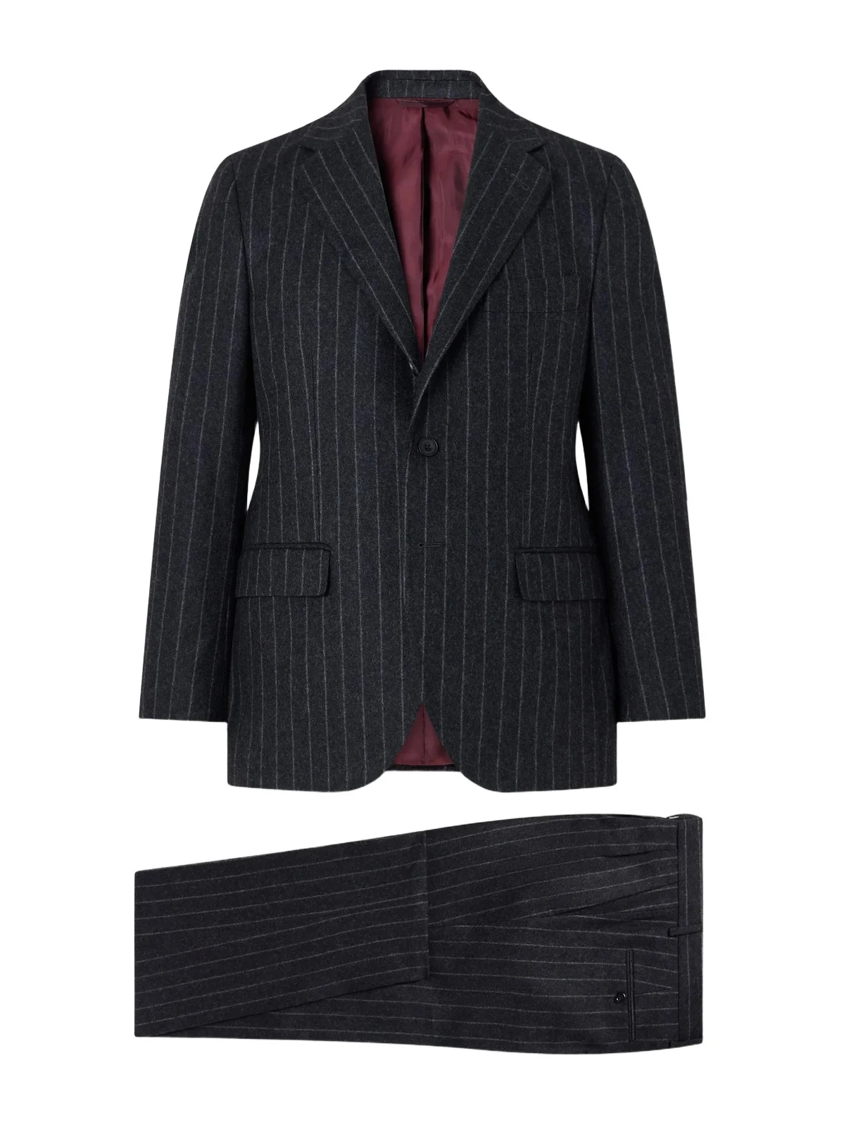 Rubinacci Pinstriped Virgin Wool-Flannel Suit - Men