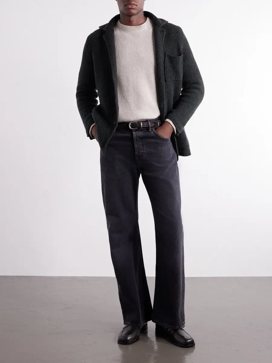 Anderson & Sheppard Merino Wool and Cashmere-Blend Cardigan - Men | Thumbnail 2 Anderson & Sheppard Merino Wool and Cashmere-Blend Cardigan - Men | Thumbnail 2