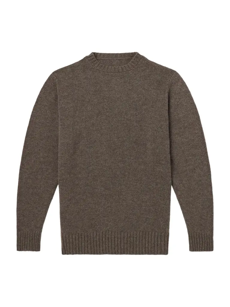 Super Soft Rib-Trimmed Cashmere Sweater - Men Super Soft Rib-Trimmed Cashmere Sweater - Men