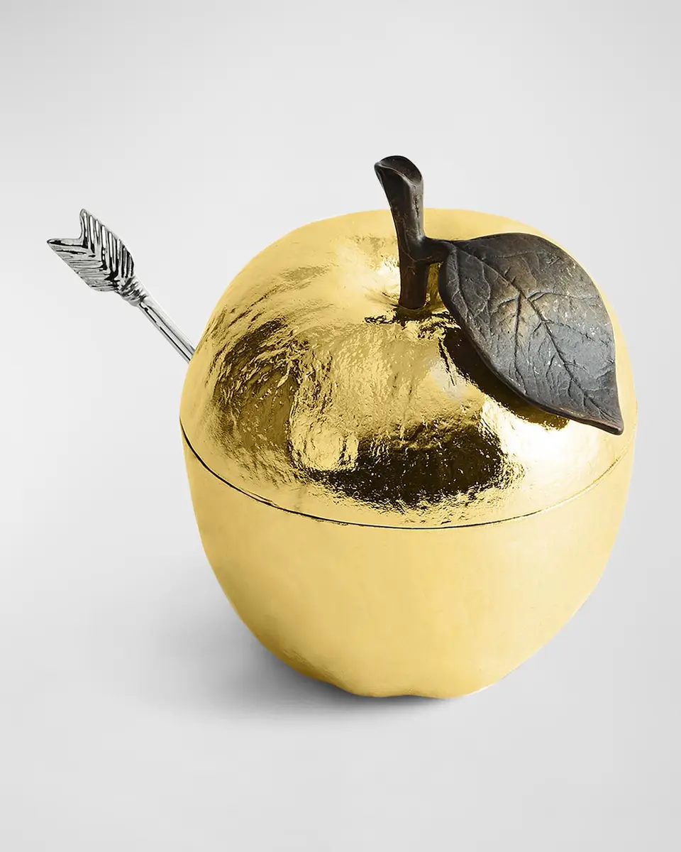 Michael Aram Apple Honey Pot | Thumbnail 2 Michael Aram Apple Honey Pot | Thumbnail 2