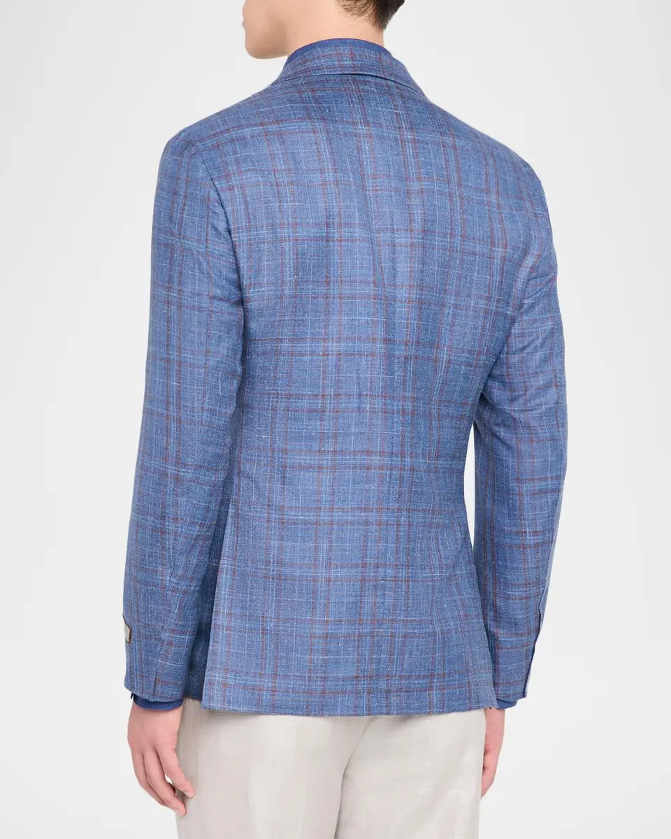 Canali Men's Check Single-Breasted Sport Coat | Thumbnail 3 Canali Men's Check Single-Breasted Sport Coat | Thumbnail 3