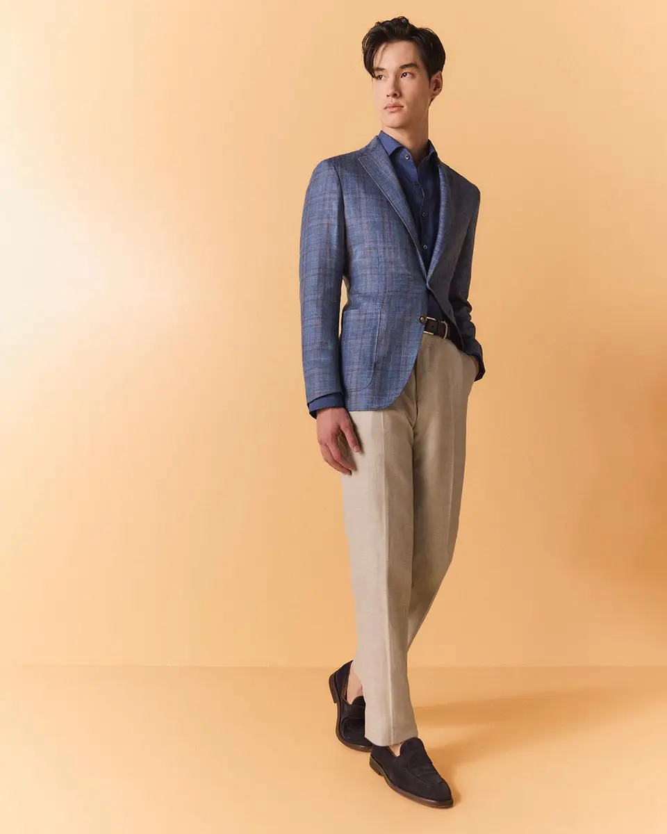 Canali Men's Check Single-Breasted Sport Coat | Thumbnail 5 Canali Men's Check Single-Breasted Sport Coat | Thumbnail 5