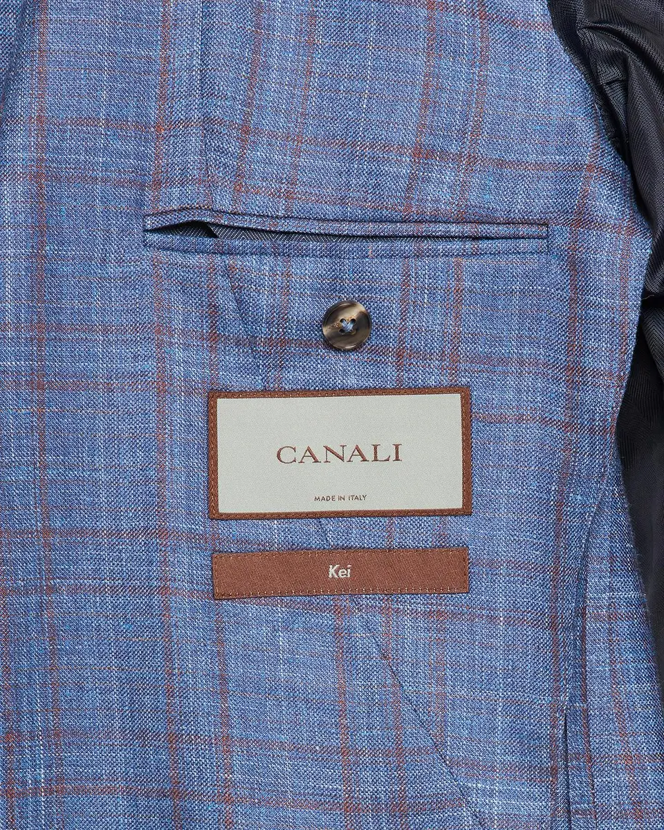 Canali Men's Check Single-Breasted Sport Coat | Thumbnail 7 Canali Men's Check Single-Breasted Sport Coat | Thumbnail 7