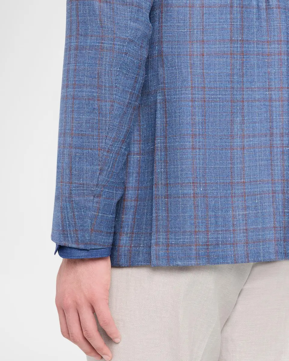 Canali Men's Check Single-Breasted Sport Coat | Thumbnail 9 Canali Men's Check Single-Breasted Sport Coat | Thumbnail 9