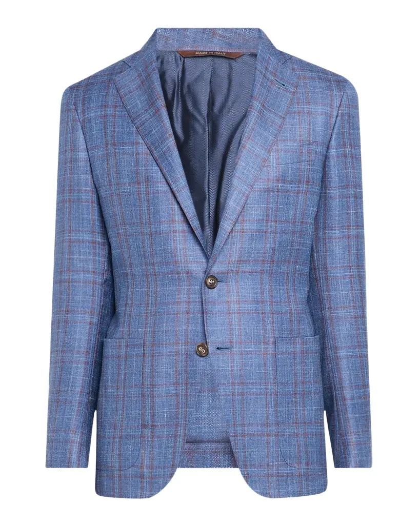 Canali Men's Check Single-Breasted Sport Coat
