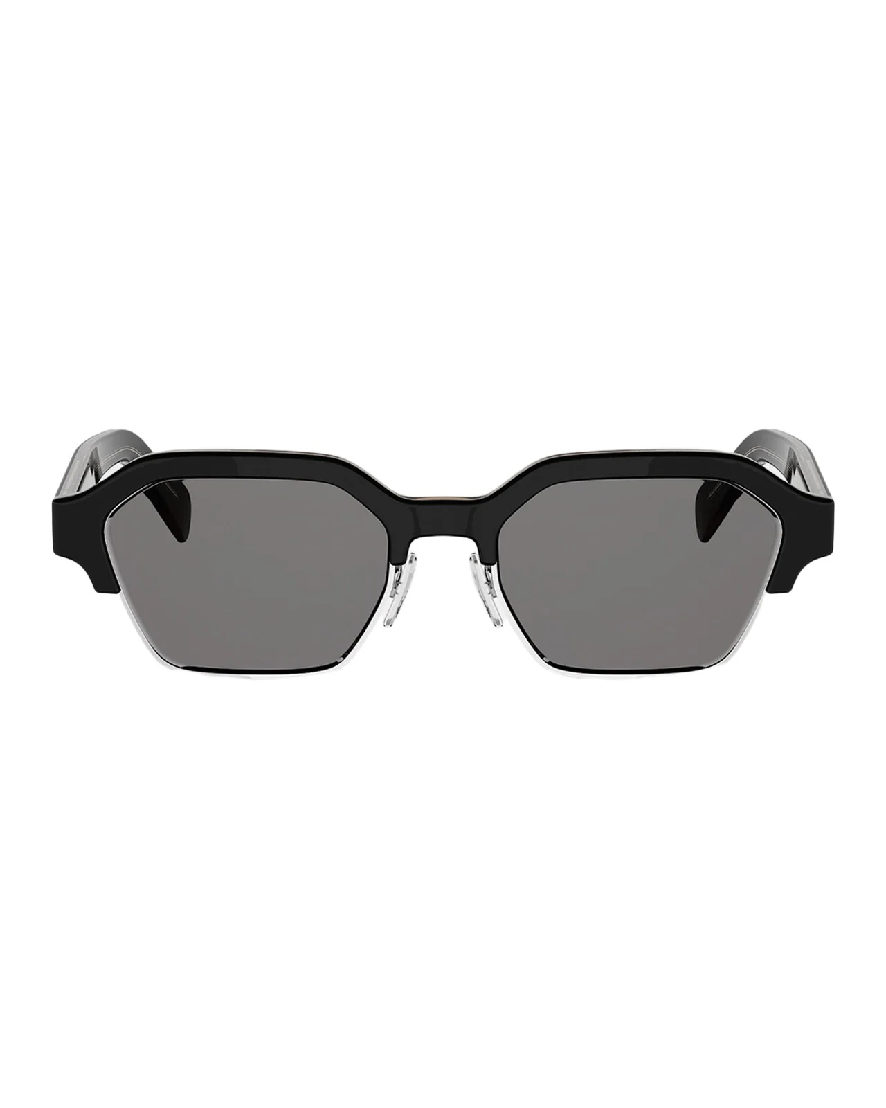 Celine Men's Acetate and Nylon Geometric Combi Sunglasses