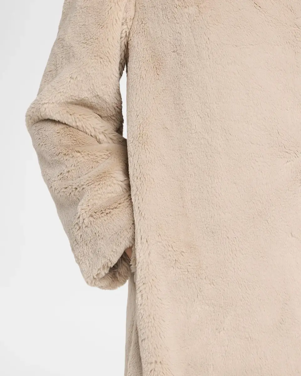 Maria McManus Faux Fur Long Car Coat | Thumbnail 5