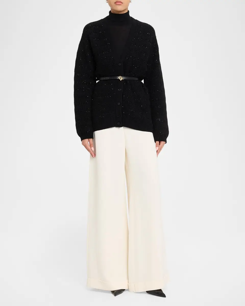 Fabiana Filippi Sequin Wool-Mohair Cardigan | Thumbnail 2 Fabiana Filippi Sequin Wool-Mohair Cardigan | Thumbnail 2