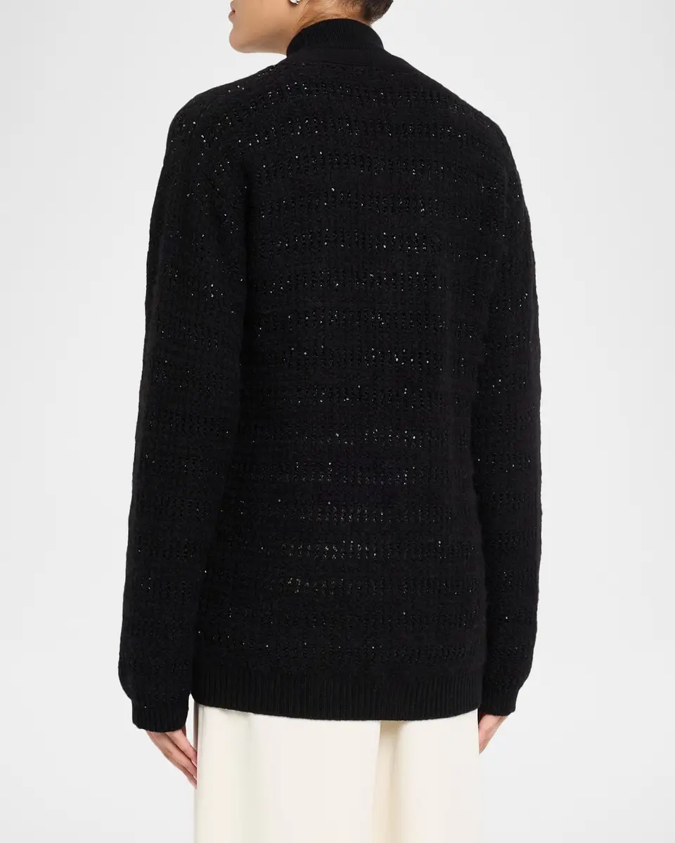 Fabiana Filippi Sequin Wool-Mohair Cardigan | Thumbnail 3 Fabiana Filippi Sequin Wool-Mohair Cardigan | Thumbnail 3
