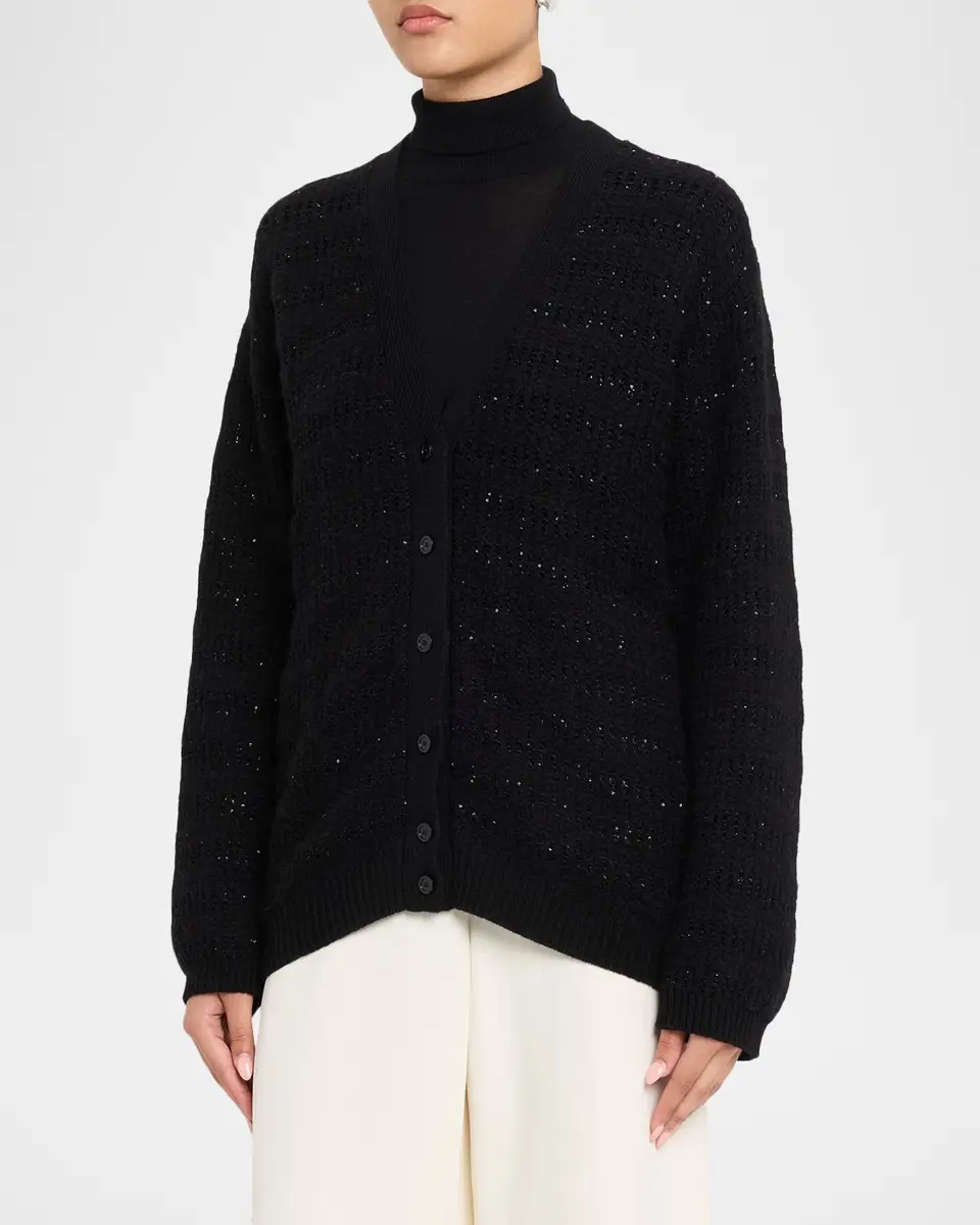 Fabiana Filippi Sequin Wool-Mohair Cardigan | Thumbnail 4 Fabiana Filippi Sequin Wool-Mohair Cardigan | Thumbnail 4
