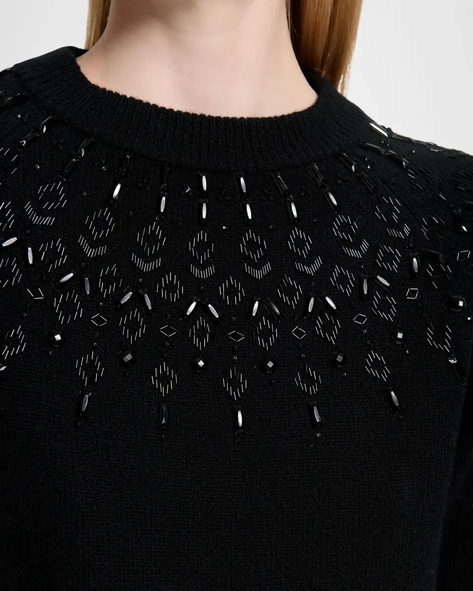 Altuzarra Harold Fair Isle Beaded Wool Crewneck Sweater | Thumbnail 5 Altuzarra Harold Fair Isle Beaded Wool Crewneck Sweater | Thumbnail 5