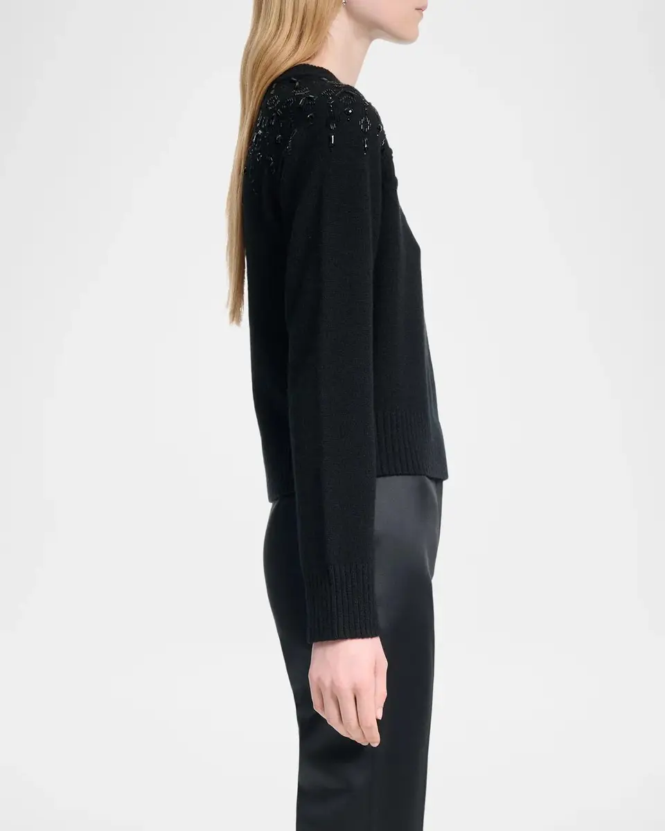 Altuzarra Harold Fair Isle Beaded Wool Crewneck Sweater | Thumbnail 6 Altuzarra Harold Fair Isle Beaded Wool Crewneck Sweater | Thumbnail 6