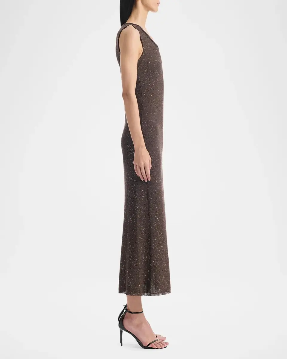 Altuzarra Marks V-Neck Shimmering Knit Sleeveless Midi Dress | Thumbnail 5 Altuzarra Marks V-Neck Shimmering Knit Sleeveless Midi Dress | Thumbnail 5