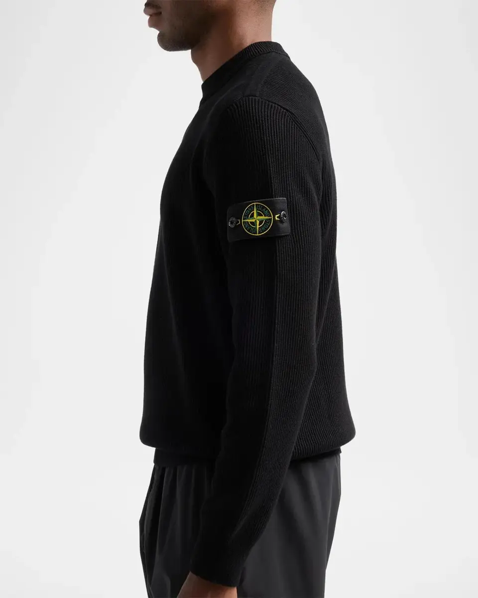 Stone Island Men's Maglieria Cotton Rib Long-Sleeve T-Shirt | Thumbnail 5 Stone Island Men's Maglieria Cotton Rib Long-Sleeve T-Shirt | Thumbnail 5