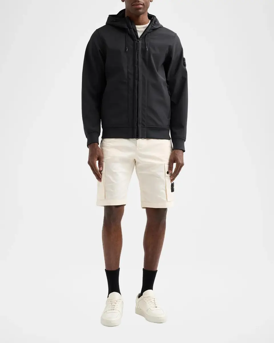 Stone Island Men's Stretch Full-Zip Hoodie | Thumbnail 2 Stone Island Men's Stretch Full-Zip Hoodie | Thumbnail 2