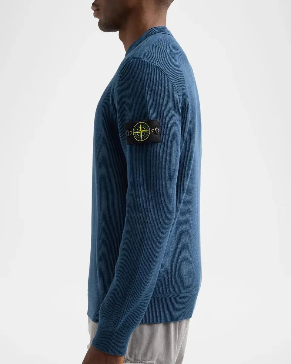 Stone Island Men's Maglieria Cotton Rib Long-Sleeve T-Shirt | Thumbnail 5 Stone Island Men's Maglieria Cotton Rib Long-Sleeve T-Shirt | Thumbnail 5