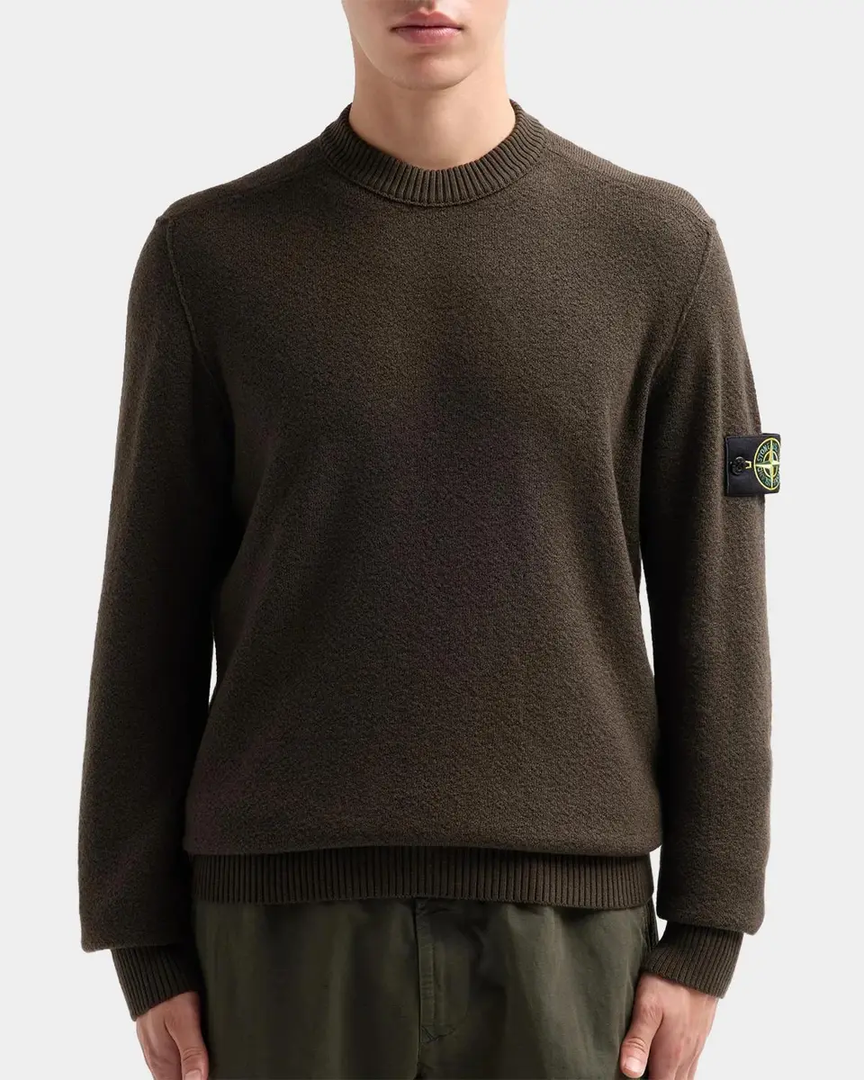 Stone Island Men's Wool Crewneck Sweater | Thumbnail 3