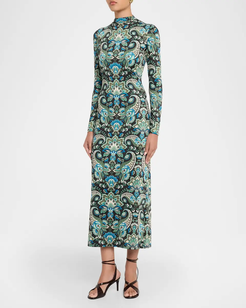 Misa Los Angeles Mitra High-Neck Midi Dress | Thumbnail 4 Misa Los Angeles Mitra High-Neck Midi Dress | Thumbnail 4