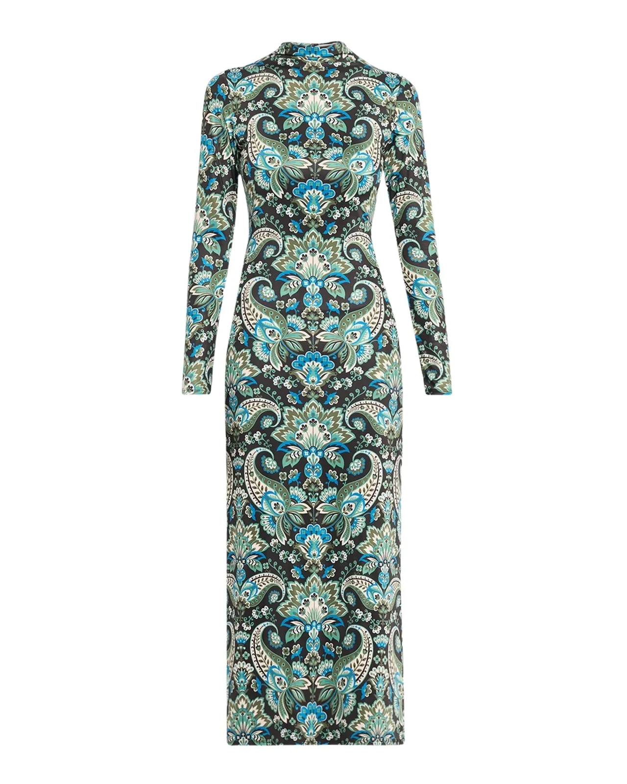 Misa Los Angeles Mitra High-Neck Midi Dress