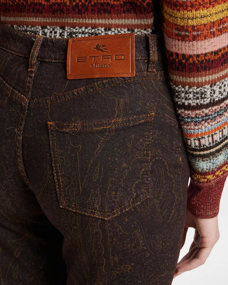 Etro Paisley-Print Denim Straight-Leg Jeans | Thumbnail 5 Etro Paisley-Print Denim Straight-Leg Jeans | Thumbnail 5