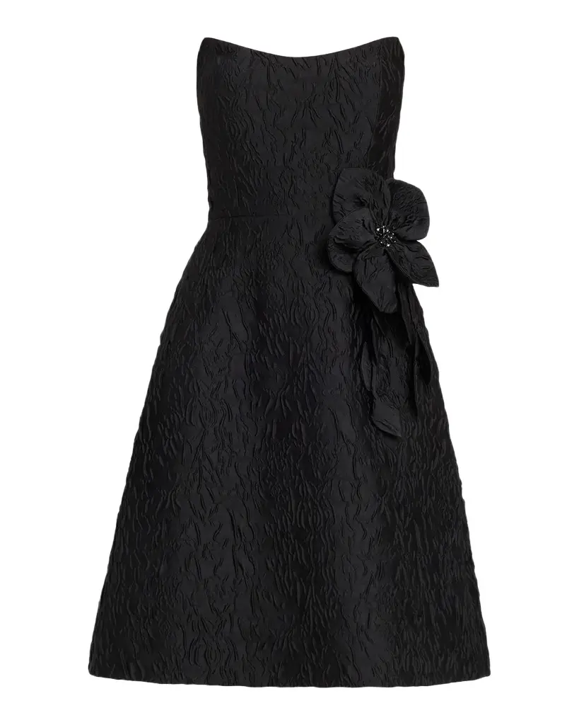 Jacqaurd Strapless Cocktail Dress Jacqaurd Strapless Cocktail Dress